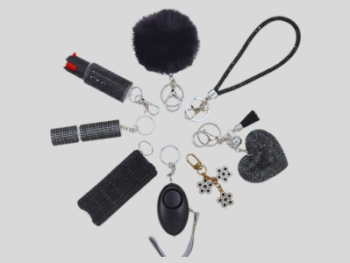 Stylish Women’s Keychain Gift Set & Pom Pom