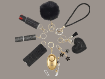 Keychain Set for Women – 9-Piece Safety & Style Bundle