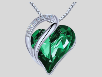 Premium Faceted Heart Crystal Necklace