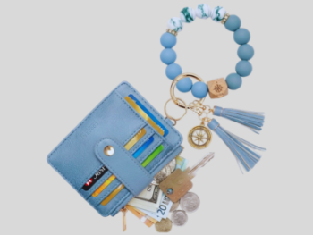 Keychain Wristlet with Matching Tassel Wallet